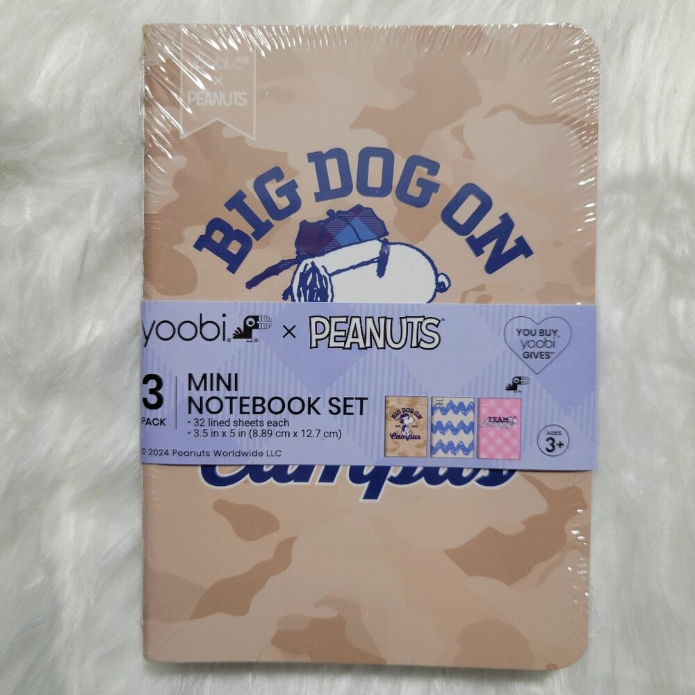 Yoobi x Peanuts Mini Notebook & Pen Set - Picture 2 of 10
